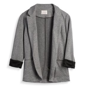 Skies Are Blue Asa Knit Blazer Grey size Large NWT